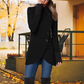 Best Gift for Her - Diagonal Placket Windproof Jacket With Large Buttons