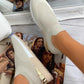 Comely Elastic Slip-on Flat Shoes