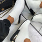Comely Elastic Slip-on Flat Shoes