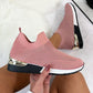 Comely Elastic Slip-on Flat Shoes
