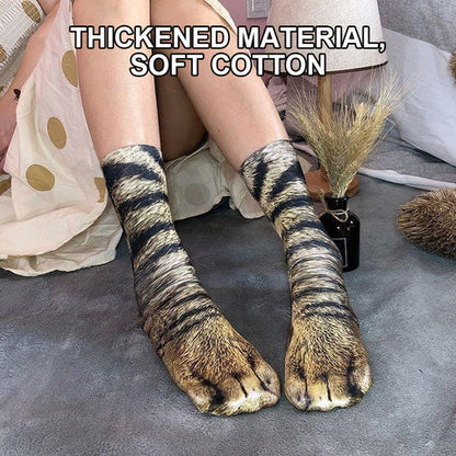 Perfect gift-3d Socks With Animal Paw Prints