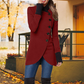 Best Gift for Her - Diagonal Placket Windproof Jacket With Large Buttons