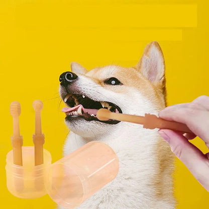 🎁Pet Toothbrush with Tongue Scraper