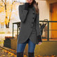 Best Gift for Her - Diagonal Placket Windproof Jacket With Large Buttons