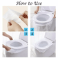 Biodegradable Disposable Plastic Toilet Seat Cover(50PCS/SET)