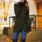Best Gift for Her - Diagonal Placket Windproof Jacket With Large Buttons