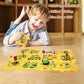 Puzzle Track Play - Operated Toy Vehicle and Puzzle Board