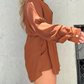 🎁Hot Sale 49% OFF⏳2024 New Satin Covered Nights Romper Dress Set