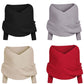 Autumn And Winter Fashionable Woolen Scarf With Sleeves And Shawl