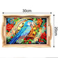 DIY Painting Wooden Tray Food Tray with Handle Living Room Decoration Mandala Wooden Tray Kit