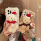 Plush Christmas Bear Phone Case