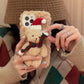 Plush Christmas Bear Phone Case