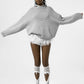 S Embossing Knitting Hoodies