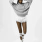 S Embossing Knitting Hoodies
