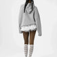 S Embossing Knitting Hoodies