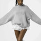 S Embossing Knitting Hoodies
