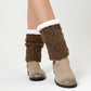Knitted Thickened Woolen Knee Warmers