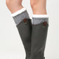 Knitted Thickened Woolen Knee Warmers