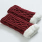 Knitted Thickened Woolen Knee Warmers