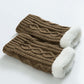Knitted Thickened Woolen Knee Warmers