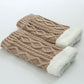 Knitted Thickened Woolen Knee Warmers
