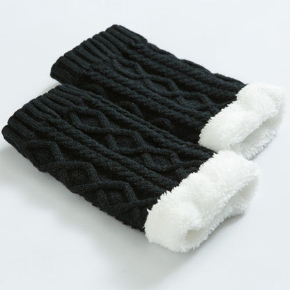 Knitted Thickened Woolen Knee Warmers