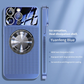 Electroplating Heat Dissipation Magnetic Large Window Phone Case
