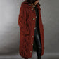 Hand-Knitted Thick-Line Jumper Coat