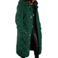 Hand-Knitted Thick-Line Jumper Coat