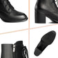 Great Gift! Women's Warm Side-zip Leather Ankle Boots