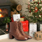 Great Gift! Women's Warm Side-zip Leather Ankle Boots
