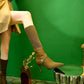 Knitted Long Lointed Toe Stiletto Boots