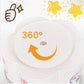 360 Degree Rotating DIY Decor 6 Slots Desk Pencil Pen Holder