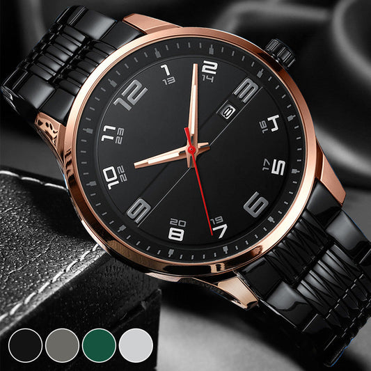 [Men’s Gift] Men's Business Casual Quartz Watch with Day Date Display