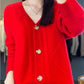 [Gift For Women] Women's Loose Slouchy Faux Cashmere Button Front Cardigan Sweaters