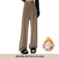 Nice gift*Women's plush wide leg pants corduroy high waistline