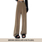 Nice gift*Women's plush wide leg pants corduroy high waistline