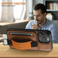 Luxurious Leather Kickstand iPhone Case with Card Slots and Wristband