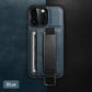 Luxurious Leather Kickstand iPhone Case with Card Slots and Wristband