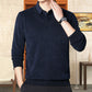 [Men’s Gift] Men's Plush Warm Fake 2-Piece Knitted Shirt