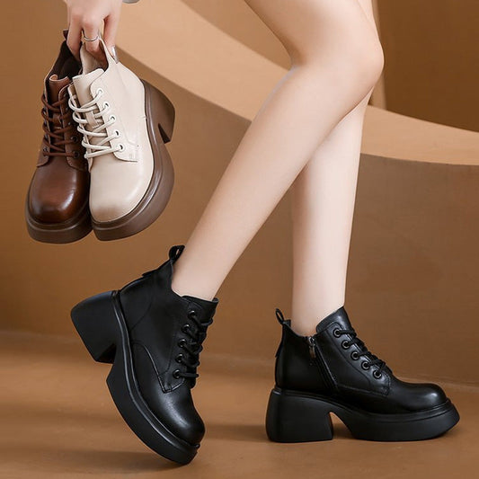 [Perfect Gift] Vintage Winter Chunky Heeled Ankle Boots for Women