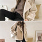 [warm gift] Women’s Suede Fleece Motorcycle Jacket