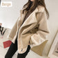 [warm gift] Women’s Suede Fleece Motorcycle Jacket