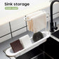 Kitchen Telescopic Sink Shelf Drainer Rack Storage Basket