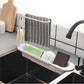Kitchen Telescopic Sink Shelf Drainer Rack Storage Basket