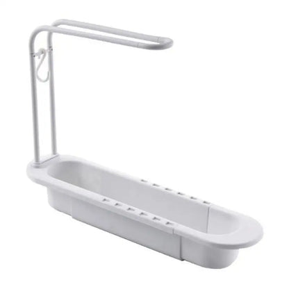 Kitchen Telescopic Sink Shelf Drainer Rack Storage Basket