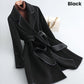 [Best Gift For Her] Women's Long Faux Woolen Overcoat
