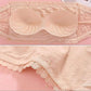 Lacy Floral Wireless Tube-top Bra