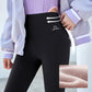 Ideal Gift - High-Waisted Butt-Lifting Faux Plush Yoga Leggings