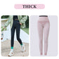 Ideal Gift - High-Waisted Butt-Lifting Faux Plush Yoga Leggings
